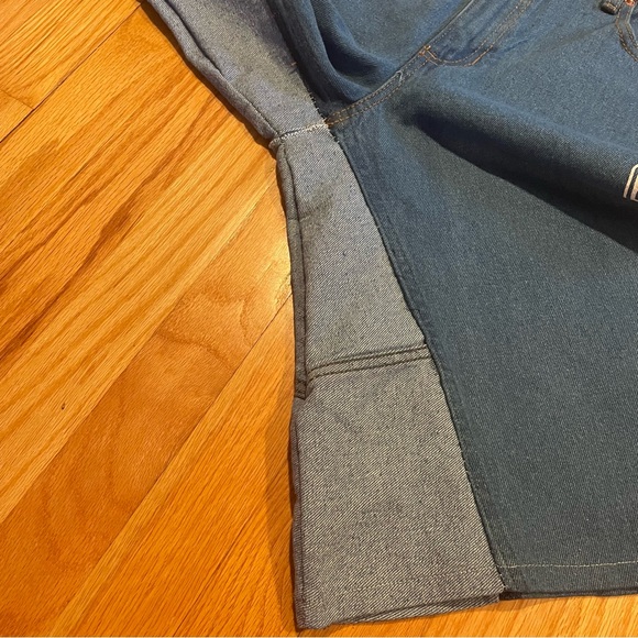 Colombian Artist Streetwear Brand Fourtopus Graphic Denim Jorts / Jean Shorts - Picture 7 of 12